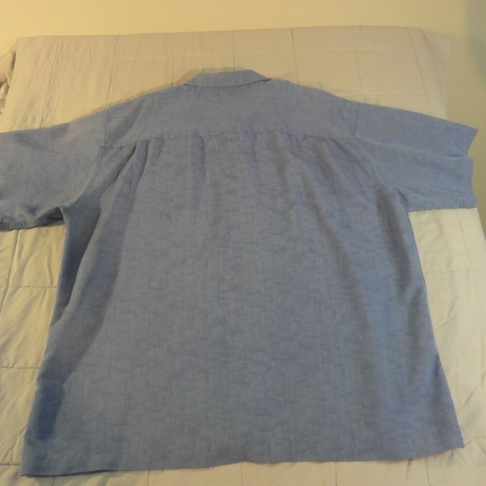 Bill Blass Premium Shirt Mens Size XXL Blue Button Front Single Pocket‎ - Picture 7 of 12